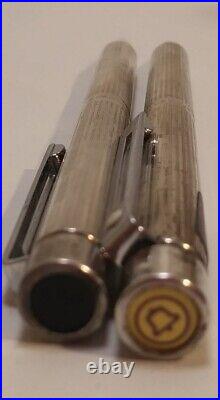 Shaeffer Targa 1004 USA Sterling Silver Ballpoint Pen Mechanical Pencil Bell
