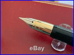 Sheaffer Crest 595 Sterling Silver Fountain Pen NOS medium USA