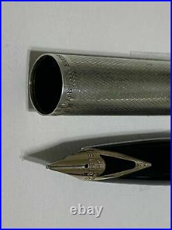 Sheaffer Imperial 827 WD Sterling Silver Barleycorn GFT 14k M Nib Fountain Pen