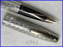 Sheaffer Imperial Fountain Pen In Sterling Silver With Box