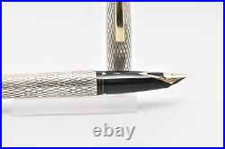 Sheaffer Imperial STERLING SILVER 14K Fine nib Fountain Pen perfectly working