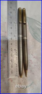 Sheaffer Imperial Sterling Silver Ball Point Pen And 0.9MM Pencil USA