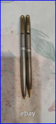 Sheaffer Imperial Sterling Silver Ball Point Pen And 0.9MM Pencil USA