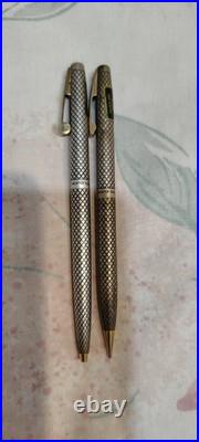 Sheaffer Imperial Sterling Silver Ball Point Pen And 0.9MM Pencil USA