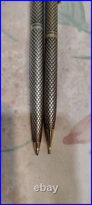 Sheaffer Imperial Sterling Silver Ball Point Pen And 0.9MM Pencil USA