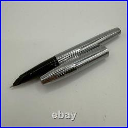 Sheaffer Imperial Sterling Silver Fountain Pen 14K Nib USA Excellent