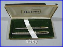 Sheaffer Imperial Sterling Silver Pen Set Unused In Box