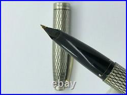 Sheaffer Imperial U. S. A Fountain Pen Sterling Silver 925 Nib Gold 14k