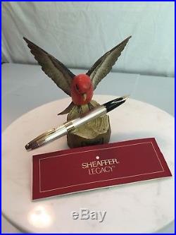 Sheaffer LEGACY Sterling Silver Fountain Pen #848-0 Never used (MINT) Pen Case