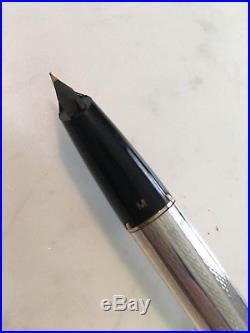 Sheaffer LEGACY Sterling Silver Fountain Pen #848-0 Never used (MINT) Pen Case