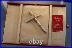 Sheaffer NOSTALGIA Sterling Silver ballpoint Floral Etched Pattern NEW