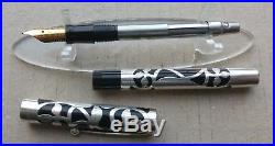 Sheaffer Nostalgia 800 Black & Sterling Silver 925 18K 750 Nib Fountain Pen