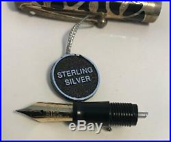 Sheaffer Nostalgia. 925 Sterling Silver Overlay 18K Gold Nib Fountain Pen
