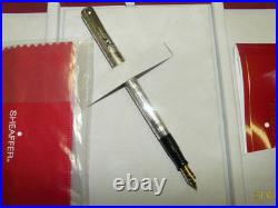 Sheaffer Nostalgia Fountain Pen Engraved Sterling Silver New In Box 1024