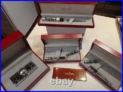 Sheaffer Nostalgia Sterling Silver Desk Set NOS Fountain Pen 18K + Scooter +