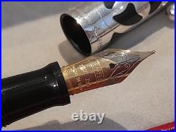 Sheaffer Nostalgia Sterling Silver Desk Set NOS Fountain Pen 18K + Scooter +