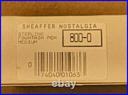 Sheaffer Nostalgia Sterling Silver Filigree Fountain Pen New In Box