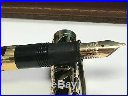 Sheaffer Nostalgia Vermeil 925 Sterling Silver Overlay 14K Gold Nib Fountain Pen