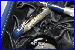 Sheaffer Stars of Egypt Limited Ed Sterling Silver Fountain Pen #18/360 18Kt Nib