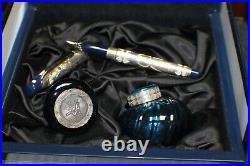 Sheaffer Stars of Egypt Limited Ed Sterling Silver Fountain Pen #18/360 18Kt Nib