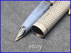 Sheaffer Sterling Silver Fountain Pen 14K Nib Used
