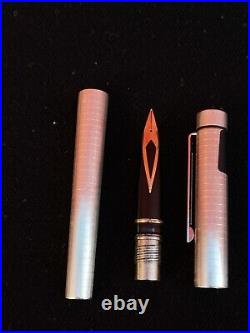 Sheaffer TARGA 1006 Sterling Silver 925 Fountain Pen 14K Gold Nib MADE IN USA