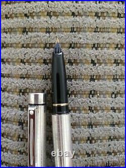 Sheaffer Targa Sterling Silver 14k Fine Nib fountain pen
