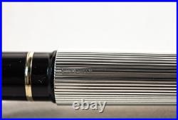 Sheaffer Targa Sterling Silver Fountain Pen Ballpoint Pen Set F 14K 585 Nib