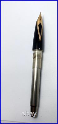 Sheaffer USA Sterling Silver Fountain Pen 14k Gold Nib with Original Case & Box