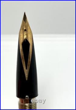Sheaffer USA Sterling Silver Fountain Pen 14k Gold Nib with Original Case & Box