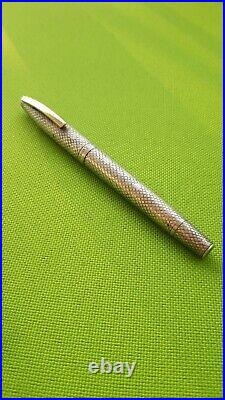 Sheaffer -rare Imperial sterling silver fountain pen gold nib 14k