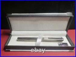 Silver 925 Ballpoint Pen Handmade Guilloché Flower Wave Rare Vintage