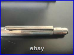 Silver 925 Solid Ballpoint Pen Vintage Click Writes