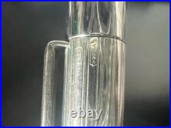 Silver 925 Solid Ballpoint Pen Vintage Click Writes
