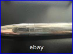 Silver 925 Solid Ballpoint Pen Vintage Click Writes