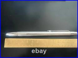 Silver 925 Solid Ballpoint Pen Vintage Click Writes