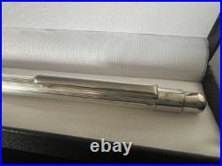 Silver 925 Solid Ballpoint Pen Vintage Click Writes