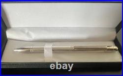 Silver 925 Solid Ballpoint Pen Vintage Click Writes