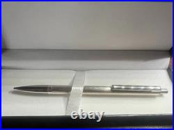 Silver Ballpoint Pen 925 Guilloché Push Mechanism Writes 13