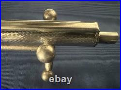 Silver Solid 925 Engraved Guilloché Ballpoint Pen With Vintage Cutouts