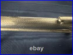 Silver Solid 925 Engraved Guilloché Ballpoint Pen With Vintage Cutouts