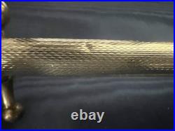 Silver Solid 925 Engraved Guilloché Ballpoint Pen With Vintage Cutouts