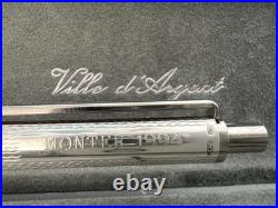 Silver Ville D'Argent Ballpoint Pen 925 Engraved Guilloché Waves Monter 1994