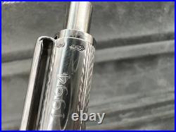 Silver Ville D'Argent Ballpoint Pen 925 Engraved Guilloché Waves Monter 1994