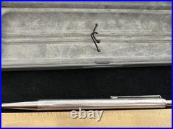 Silver Ville D'Argent Ballpoint Pen 925 Engraved Guilloché Waves Monter 1994