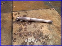 St DuPont Sterling Silver Fountain Pen