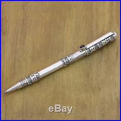 Sterling Silver Ballpoint Pen Garnet Accent'Pillar of Tradition' NOVICA Bali