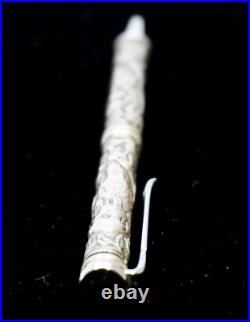 Sterling Silver Engraved Dog & Puppies Ball Point