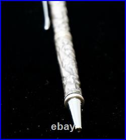 Sterling Silver Engraved Dog & Puppies Ball Point