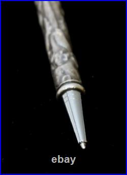 Sterling Silver Engraved Dog & Puppies Ball Point